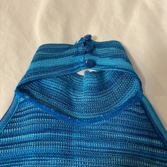 Zara Aquamarine  Halter Knit Top - Picture 8 of 8